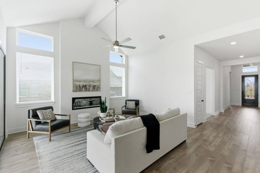 Furnished interior view inside a new home in Sienna Lakes, San Antonio (Image 14). Furnished interior view inside a new home in Sienna Lakes, San Antonio (Image 14).