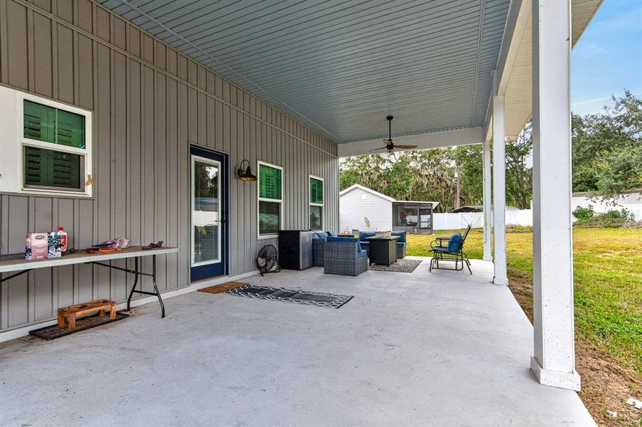 Exterior details and patio area of a home in , Hudson (Image 3). Exterior details and patio area of a home in , Hudson (Image 3).