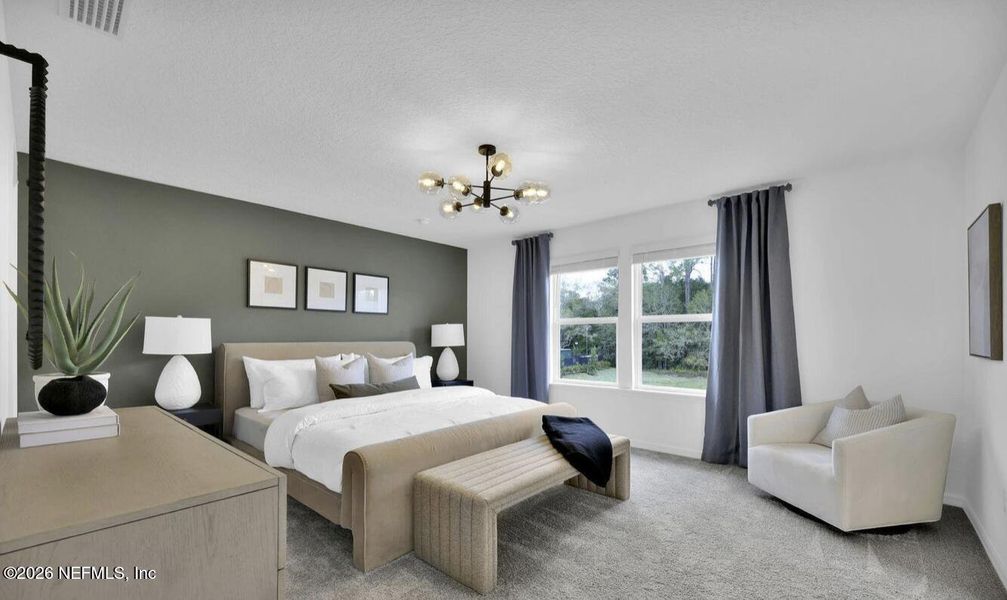 Furnished interior view inside a new home in , Jacksonville (Image 13).