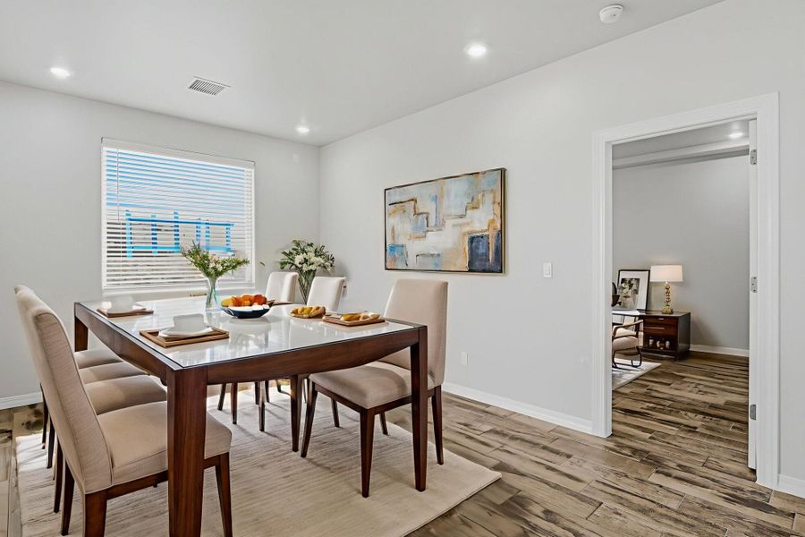 Representative furnished interior of a home built from the Arroyo by View Homes in Verdancia, Horizon City (Image 8).