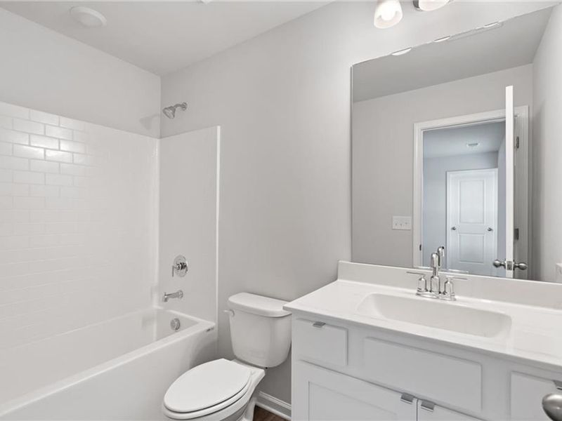 Furnished interior view inside a new home in Cedar Farms, Winder (Image 9). Furnished interior view inside a new home in Cedar Farms, Winder (Image 9).