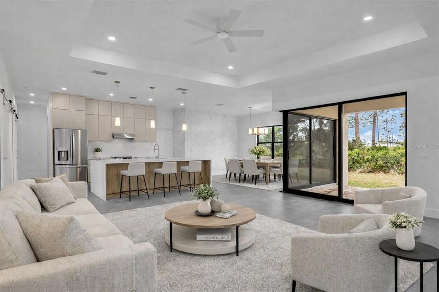 Furnished interior view inside a new home in , Port Charlotte (Image 7).