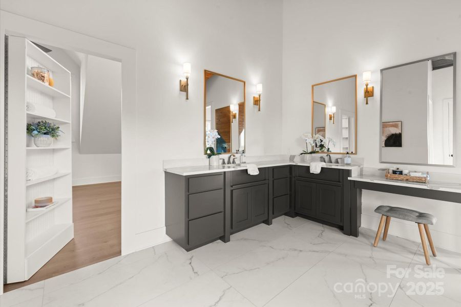 Furnished interior view inside a new home in , Cashiers (Image 5).