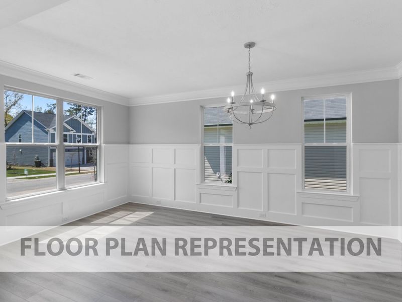 Image 36 representing the Kingsland II by Ivey Homes in Forrest Bluff, North Augusta, SC.