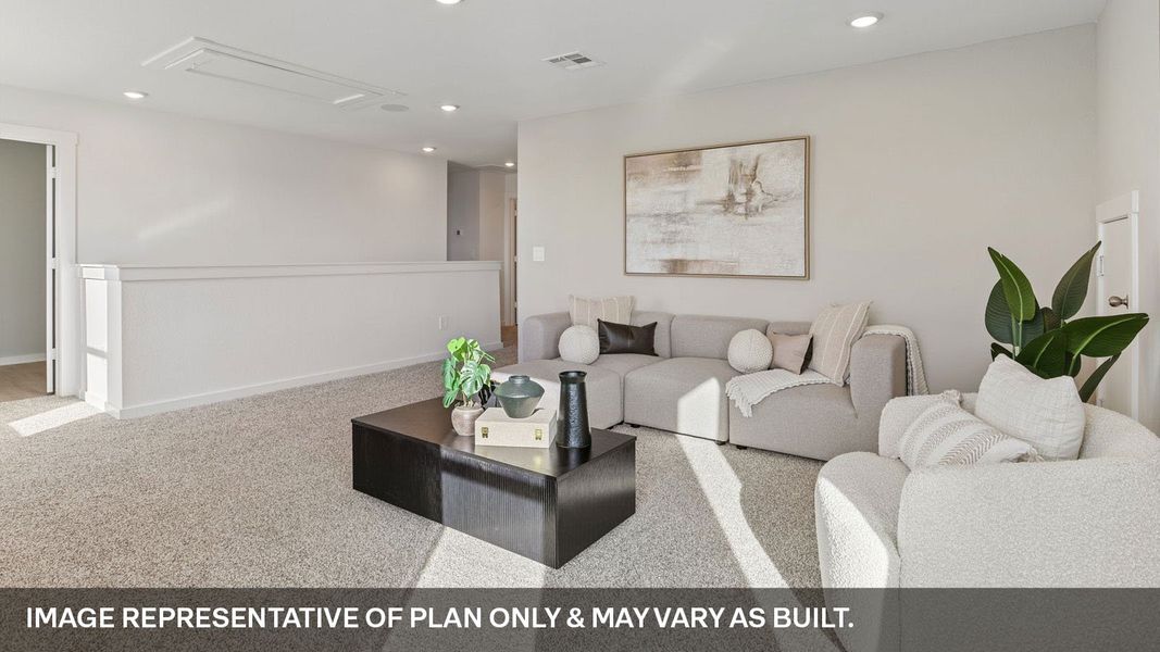 Furnished interior view inside a new home in Frontier, Mustang Ridge (Image 33).