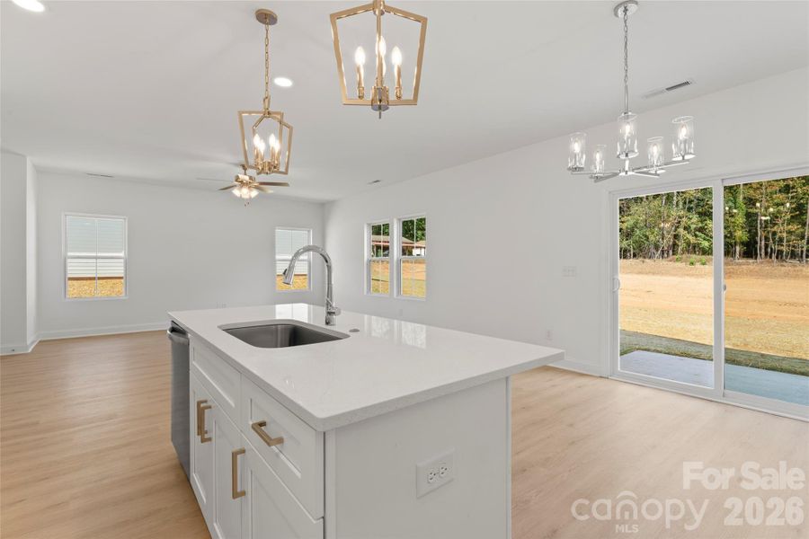 Furnished interior view inside a new home in , Albemarle (Image 6).