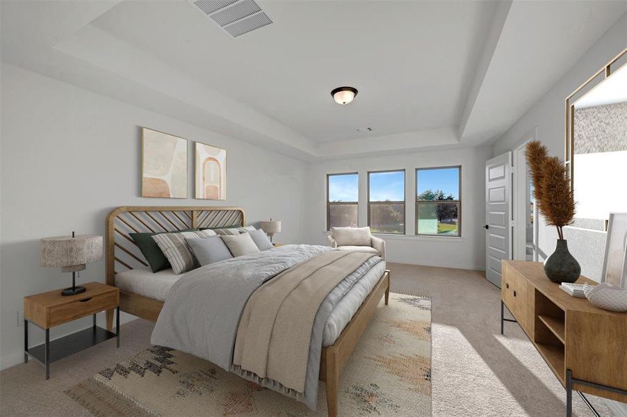 Furnished interior view inside a new home in Solterra - Garden Series, Mesquite (Image 9).