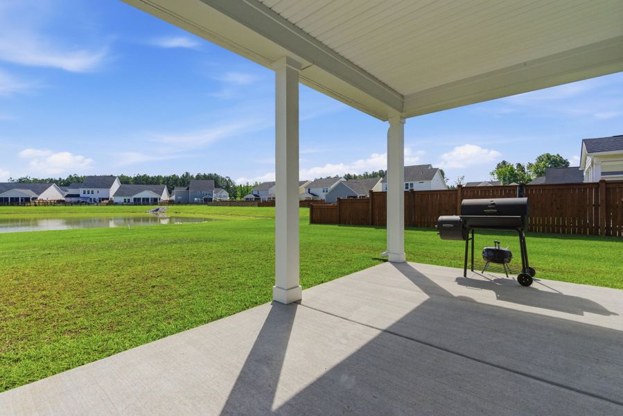 Exterior details and patio area of a home in , Summerville (Image 25). Exterior details and patio area of a home in , Summerville (Image 25).