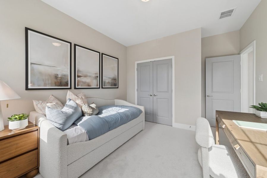 Representative furnished interior of a home built from the Broadway by Landon Homes in Fields - East Village, Frisco (Image 29). Representative furnished interior of a home built from the Broadway by Landon Homes in Fields - East Village, Frisco (Image 29).