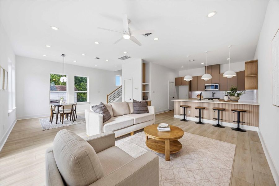 Furnished interior view inside a new home in , Houston (Image 7). Furnished interior view inside a new home in , Houston (Image 7).