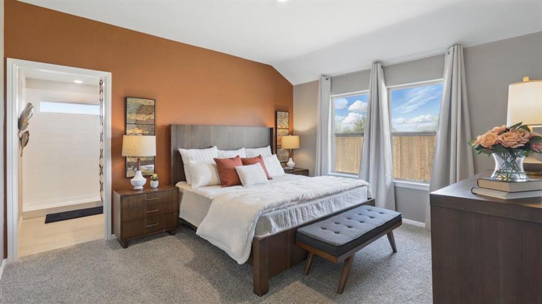 Furnished interior view inside a new home in Lonestar at Liberty Trails, Fort Worth (Image 28).