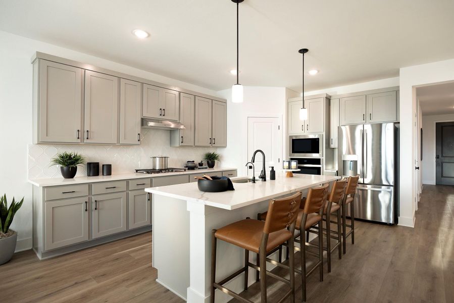 Furnished interior view inside a new home in Parkton Square, Kyle (Image 9). Furnished interior view inside a new home in Parkton Square, Kyle (Image 9).