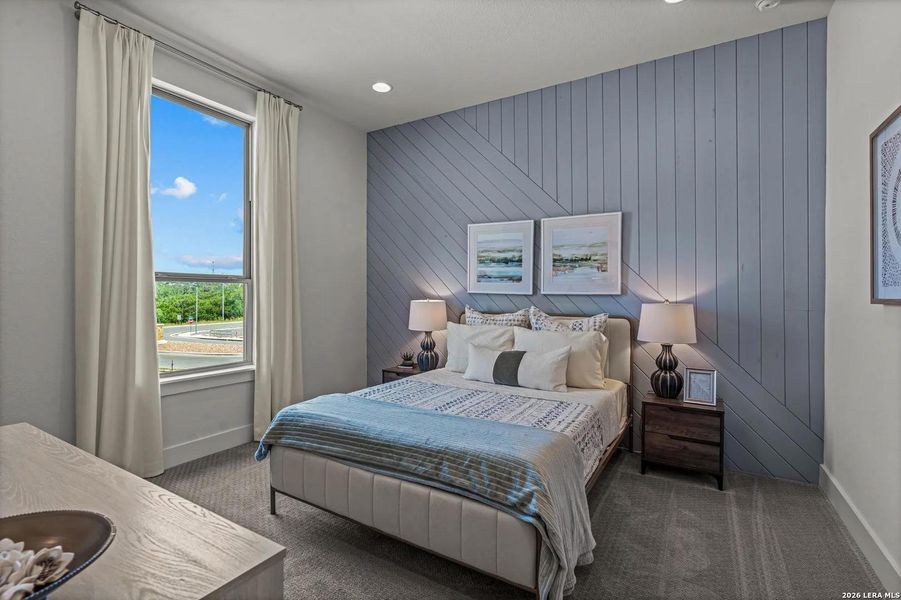 Furnished interior view inside a new home in Ventana - 60', Bulverde (Image 15).