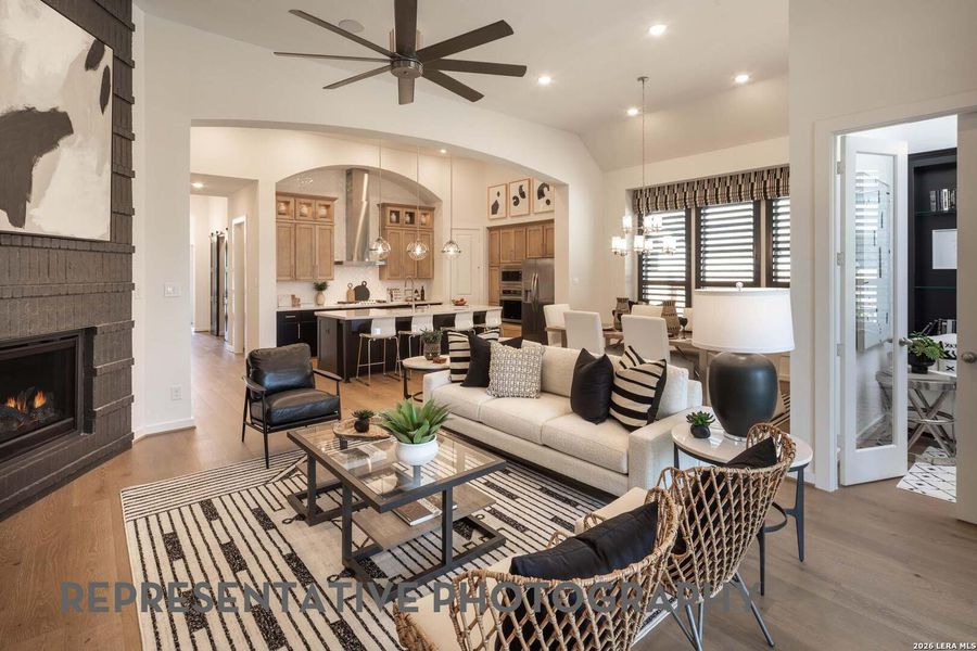 Furnished interior view inside a new home in The Ranches at Creekside, Boerne (Image 17).
