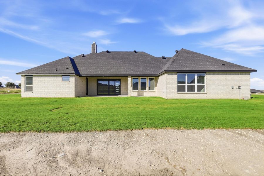 Front exterior of a new home in Aledo Heights - Aledo ISD, Aledo, TX, highlighting curb appeal (Image 22).