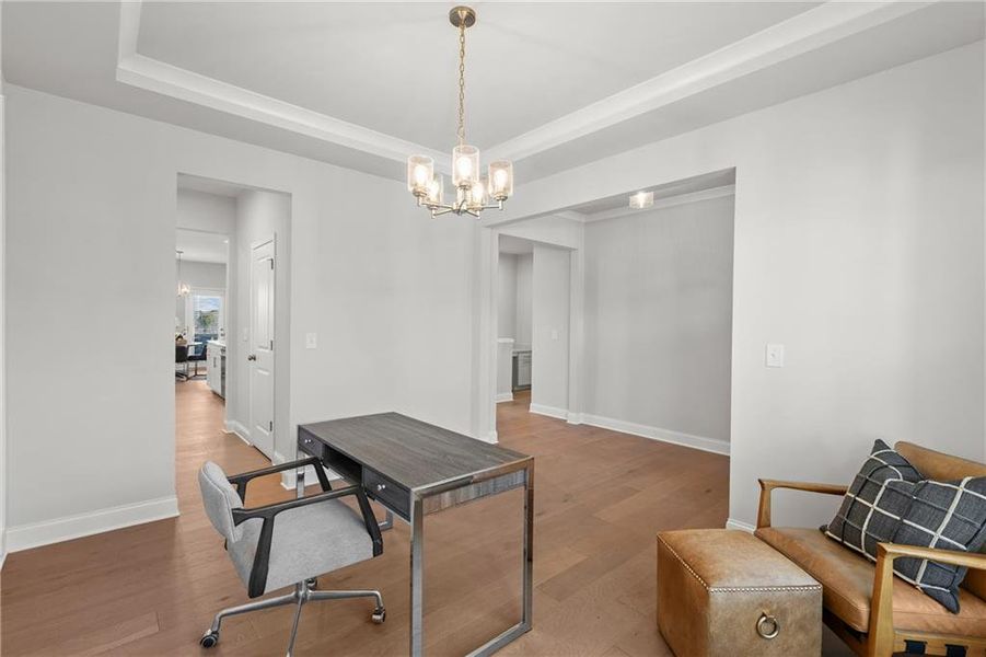 Furnished interior view inside a new home in Sierra Creek, Hoschton (Image 16).