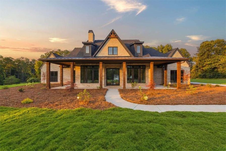 Front exterior of a new home in , Carrollton, GA, highlighting curb appeal (Image 35).