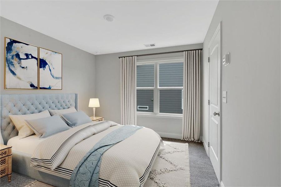 Furnished interior view inside a new home in Heritage Pointe at The Georgian, Villa Rica (Image 11).