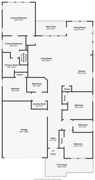 2D floor plan layout of this home in , Fort Worth, TX (Image 4).
