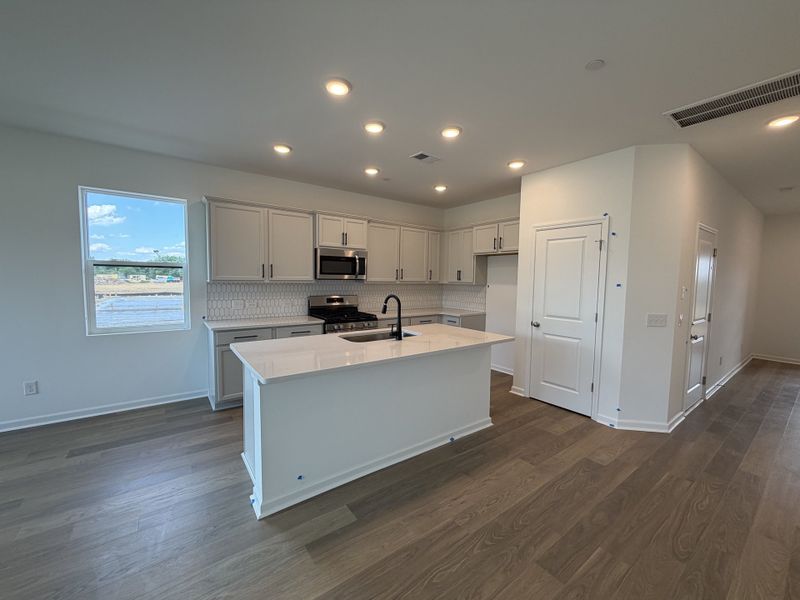 Furnished interior view inside a new home in Nexus Townhomes, Gallatin (Image 8). Furnished interior view inside a new home in Nexus Townhomes, Gallatin (Image 8).