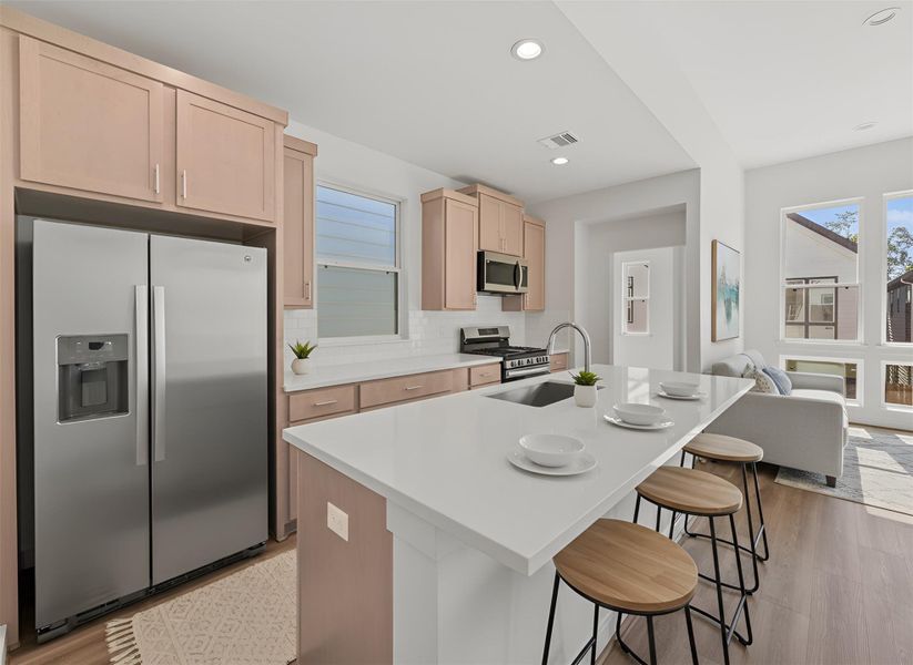 Furnished interior view inside a new home in Highland Commons, Houston (Image 3).