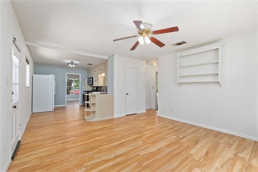 Living room off of kitchen Living room off of kitchen
