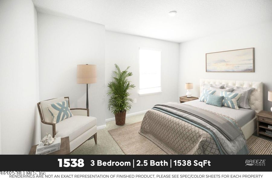 Furnished interior view inside a new home in , Jacksonville (Image 6).