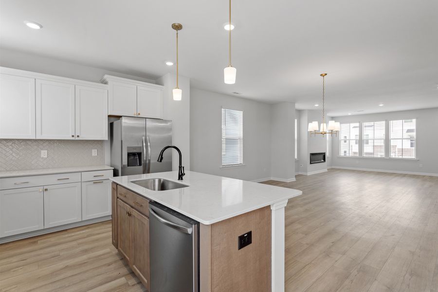 Furnished interior view inside a new home in Renaissance at White Oak, Garner (Image 11). Furnished interior view inside a new home in Renaissance at White Oak, Garner (Image 11).