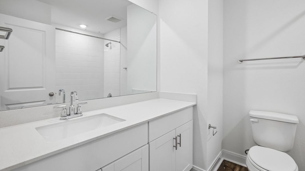 Furnished interior view inside a new home in Railhead, Cedar Creek (Image 10).