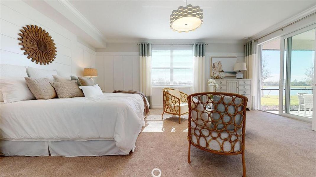 Furnished interior view inside a new home in Wellen Park Golf & Country Club, Venice (Image 25).