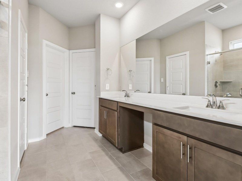 Furnished interior view inside a new home in Sanford Farms - Premier Series, Waller (Image 8).