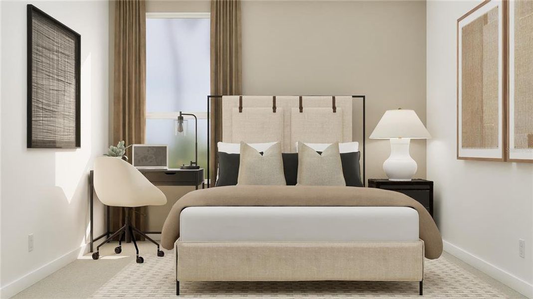 Furnished interior view inside a new home in , Clermont (Image 16).
