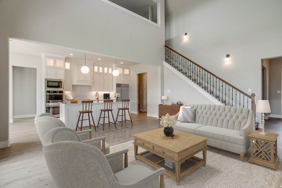 Representative furnished interior of a home built from the The Amarillo by Kenmark Homes in LeTara, Haslet (Image 5).