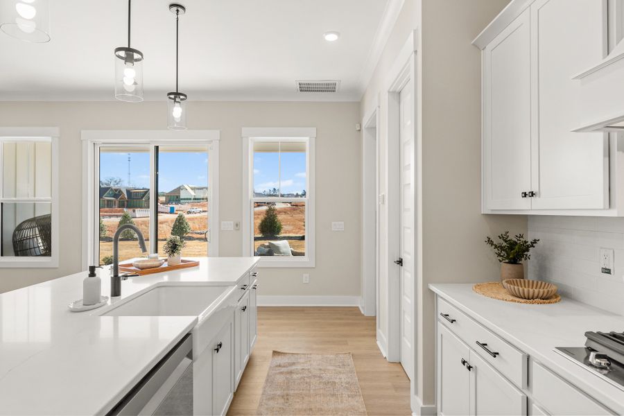 Representative furnished interior of a home built from the Emmy by Hunter Quinn Homes in Walker's Pointe, Anderson (Image 14).
