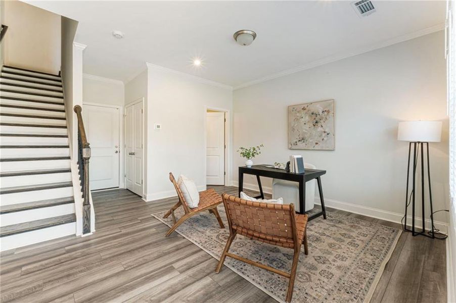 Furnished interior view inside a new home in , Atlanta (Image 7).