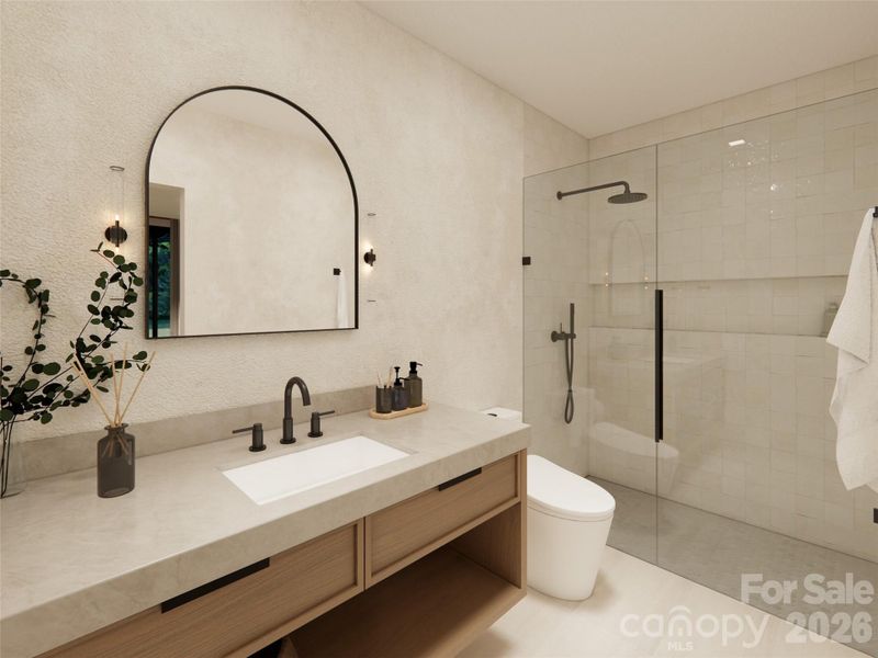 Furnished interior view inside a new home in , Mill Spring (Image 5).