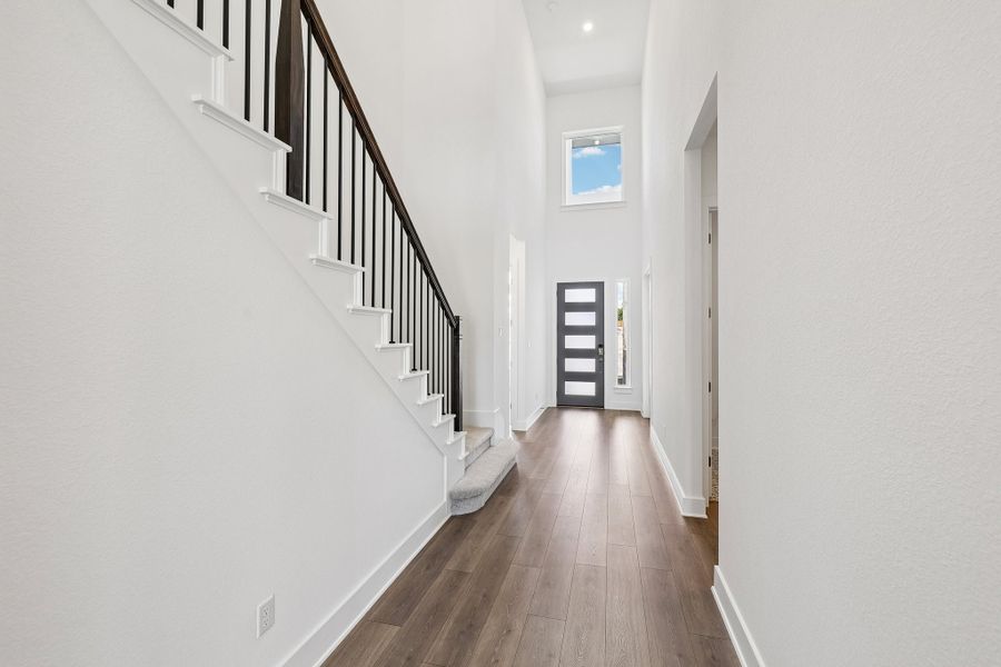Representative unfurnished interior of a home built from the Rainey by Taylor Morrison in Santa Rita Ranch, Liberty Hill (Image 23).