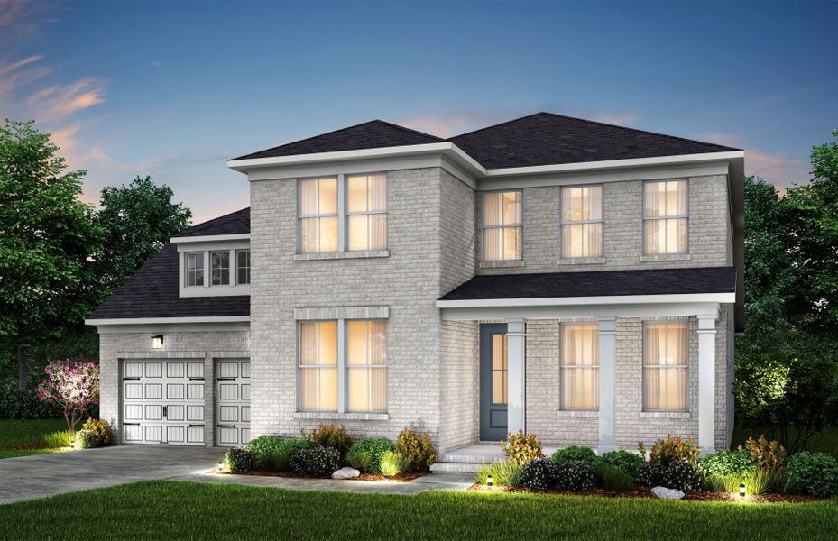 Representative exterior photo of a completed home built from the Riverview by Pulte Homes in Waterside at Pine Island, Columbia, SC (Image 17). Representative exterior photo of a completed home built from the Riverview by Pulte Homes in Waterside at Pine Island, Columbia, SC (Image 17).