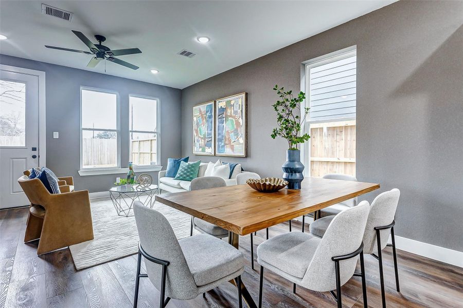Furnished interior view inside a new home in , Houston (Image 16).