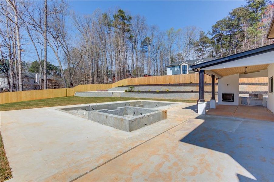 Exterior details and patio area of a home in , Sugar Hill (Image 27). Exterior details and patio area of a home in , Sugar Hill (Image 27).