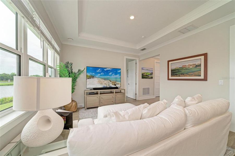 Furnished interior view inside a new home in Esplanade at Azario Lakewood Ranch, Lakewood Ranch (Image 7). Furnished interior view inside a new home in Esplanade at Azario Lakewood Ranch, Lakewood Ranch (Image 7).