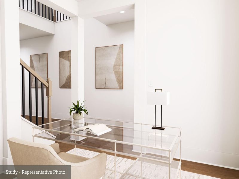 Furnished interior view inside a new home in COLTON - Reserve Collection, Todd Mission (Image 5).