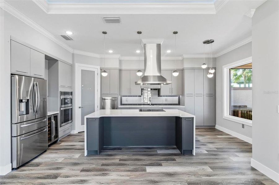 Modern efficient Kitchen with spacious Island