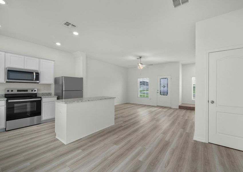 Beautiful vinyl flooring throughout the first floor