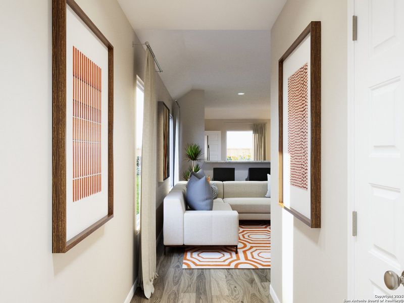 Furnished interior view inside a new home in Applewhite Meadows, San Antonio (Image 7). Furnished interior view inside a new home in Applewhite Meadows, San Antonio (Image 7).