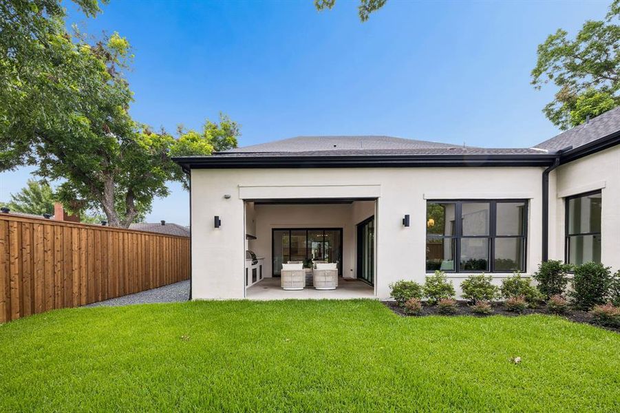 Exterior details and patio area of a home in , Dallas (Image 25). Exterior details and patio area of a home in , Dallas (Image 25).