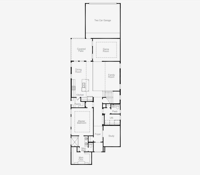 2D floor plan layout of this home in Cambridge Crossing, Celina, TX (Image 4). 2D floor plan layout of this home in Cambridge Crossing, Celina, TX (Image 4).