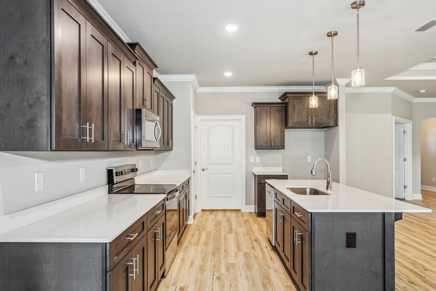 Representative furnished interior of a home built from the The Turquoise by Herbst Homes in Clear Water Landing, Milton (Image 81).