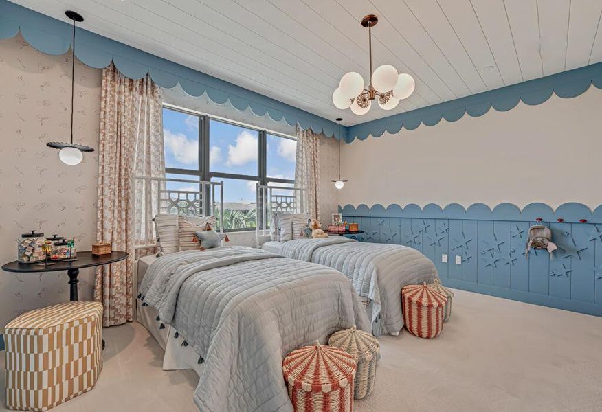 Furnished interior view inside a new home in Apex at Avenir, Palm Beach Gardens (Image 71).