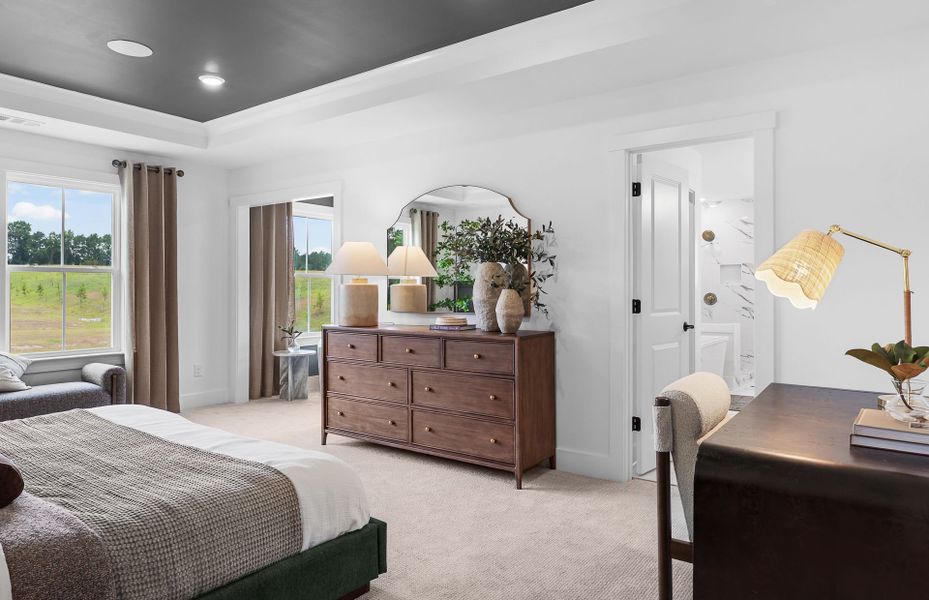 Representative furnished interior of a home built from the Newlyn by Pulte Homes in Amherst, McDonough (Image 7).